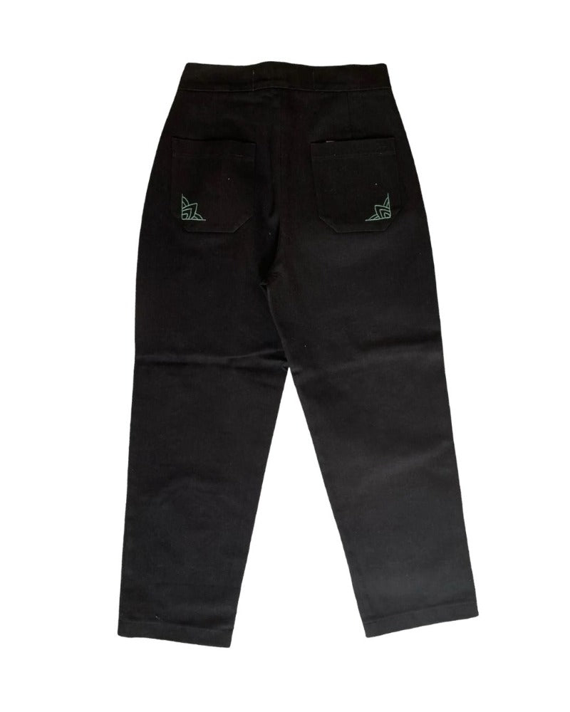 SLACK M EAGLE EMBROIDERY PANTS