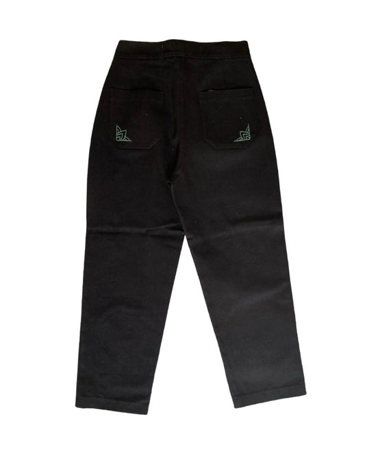 SLACK M EAGLE EMBROIDERY PANTS