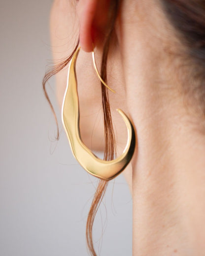 MELA EARRINGS, BRONZE