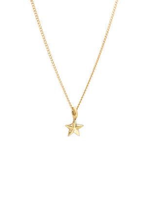 MEDIUM GOLD STAR NECKLACE