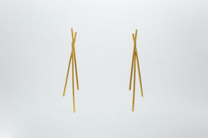 MUDA EARRINGS, BRONZE