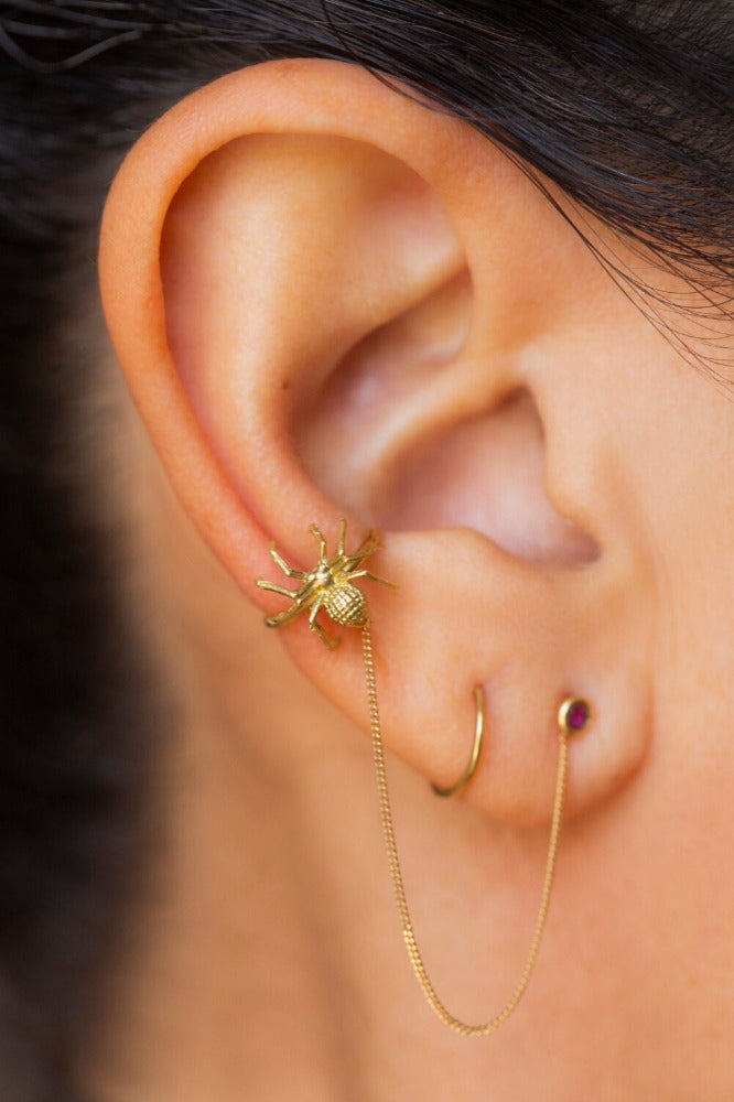 EAR CUFF SPIDER 18K GOLD