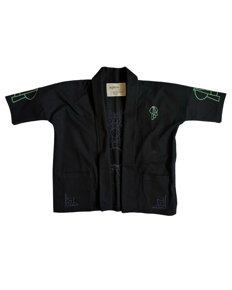 HAORI L EAGLE EMBROIDERY BLAZER