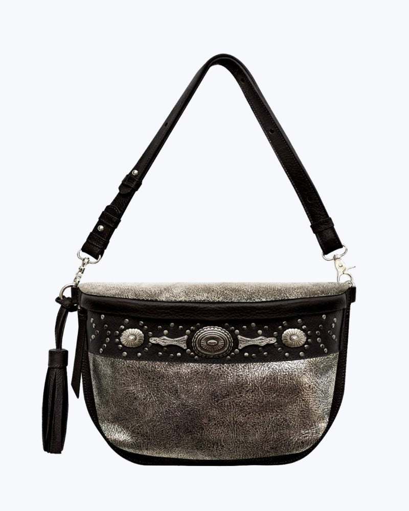 CHER SLING BAG WITH METALLIC RIVETS