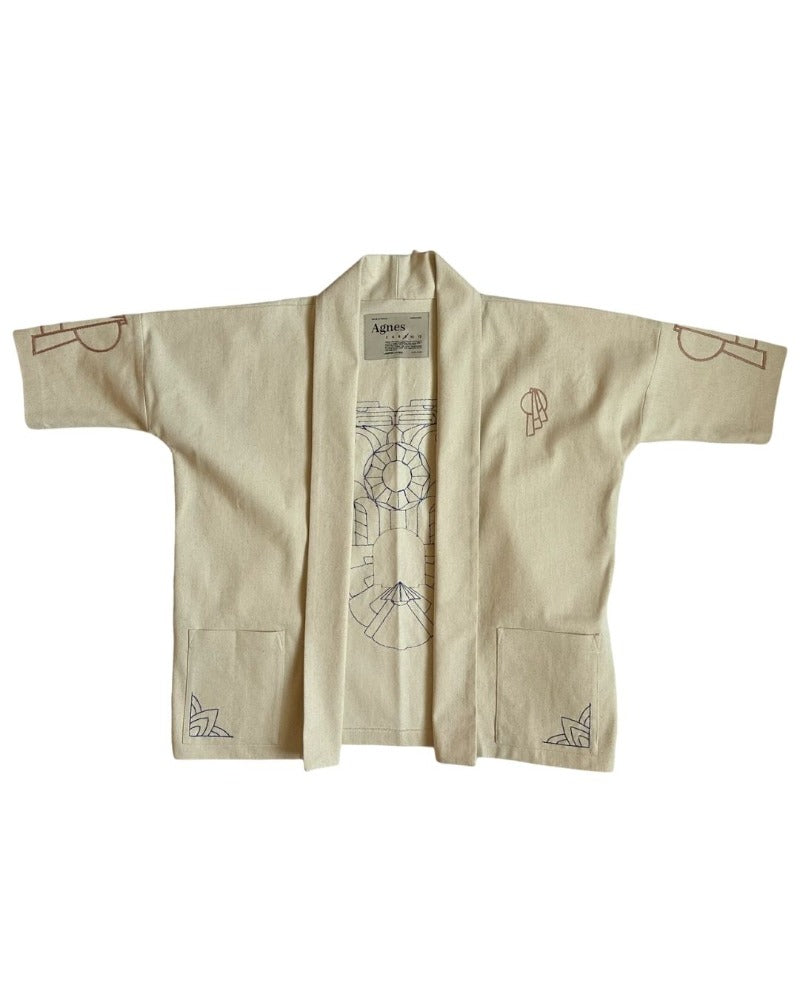HAORI L EAGLE EMBROIDERY BLAZER