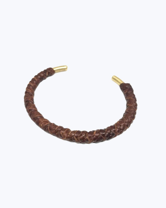 PULSERA LATÓN - PIEL