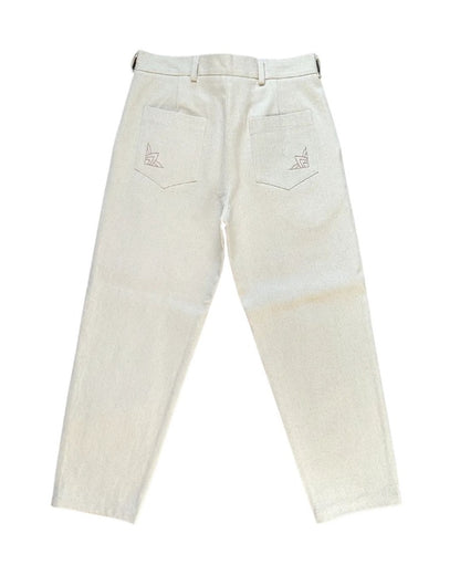 SLACK H EAGLE EMBROIDERY PANTS