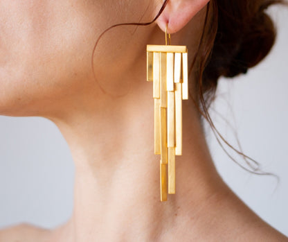 MARFA EARRINGS, BRONZE