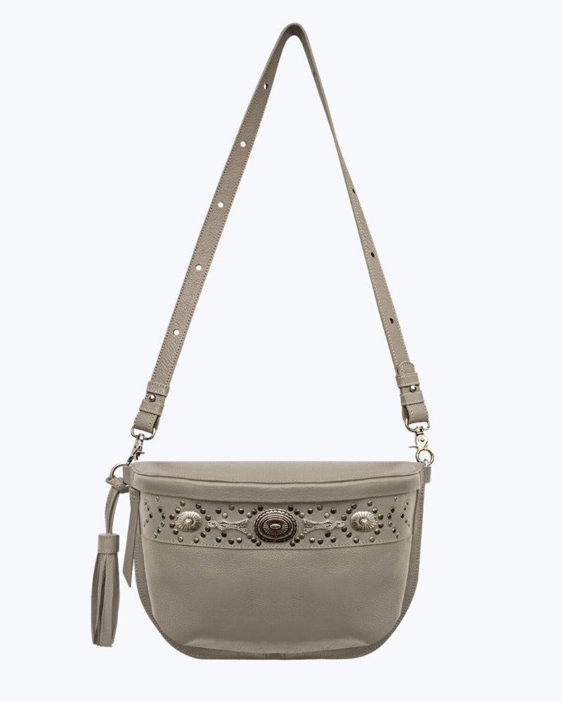 CHER SLING BAG WITH METALLIC RIVETS