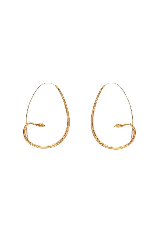 AMAZON EARRING SNAKE HOOP BRONZE MEDIUM